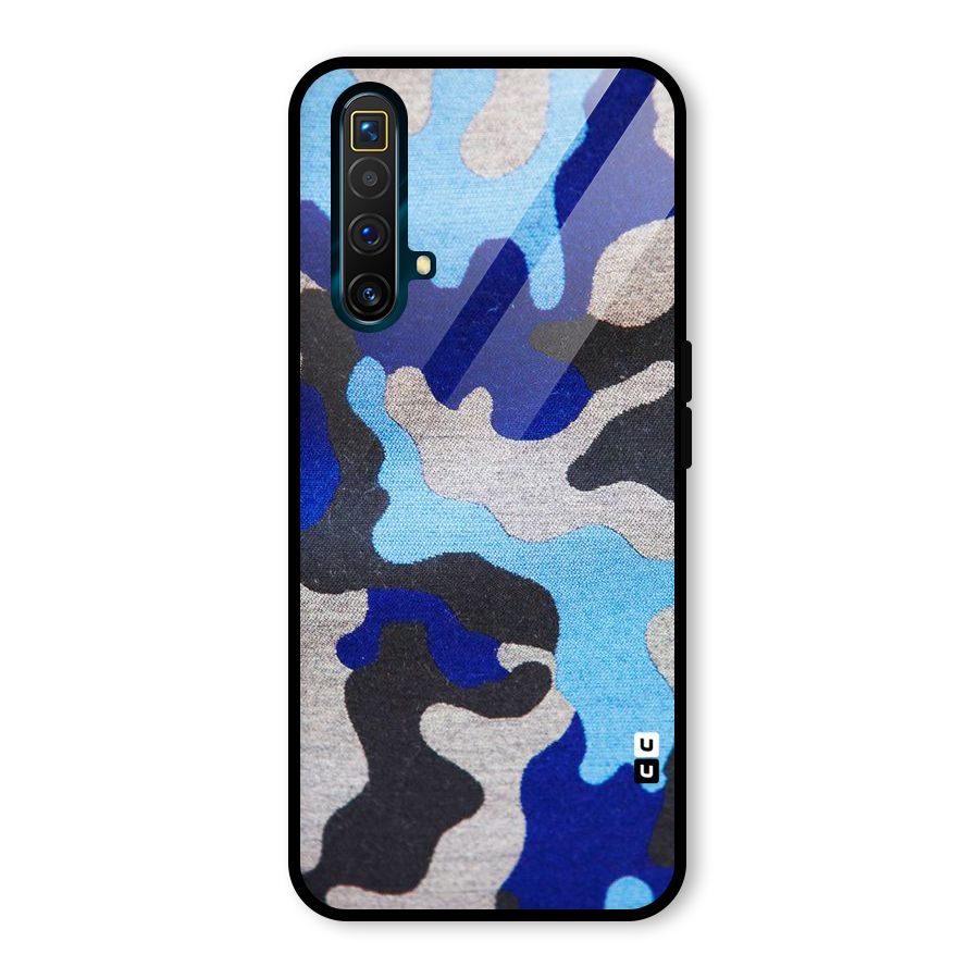 Rugged Camouflage Glass Back Case for Realme X3 SuperZoom