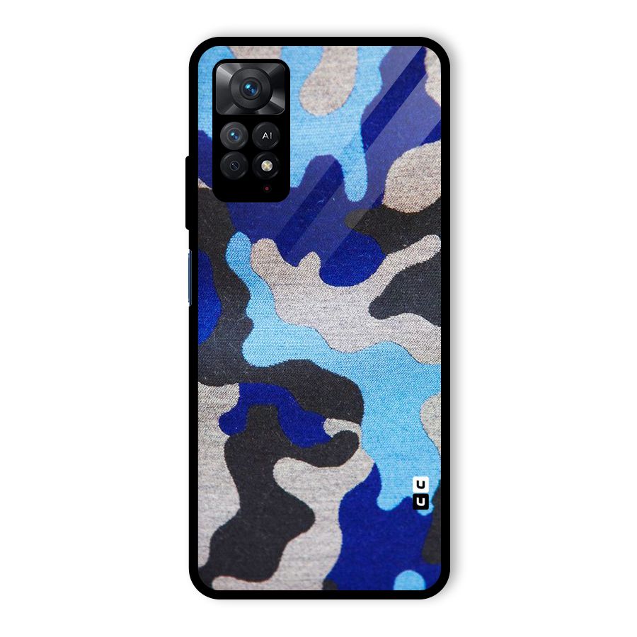 Rugged Camouflage Glass Back Case for Redmi Note 11 Pro Plus 5G