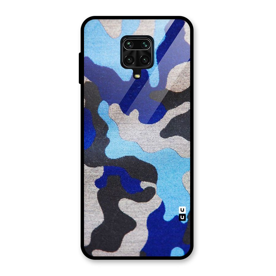 Rugged Camouflage Glass Back Case for Redmi Note 9 Pro Max