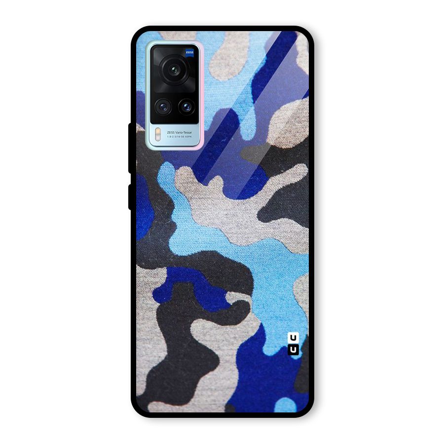 Rugged Camouflage Glass Back Case for Vivo X60