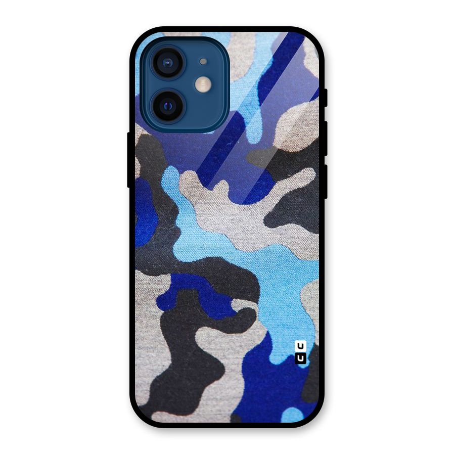 Rugged Camouflage Glass Back Case for iPhone 12 Mini