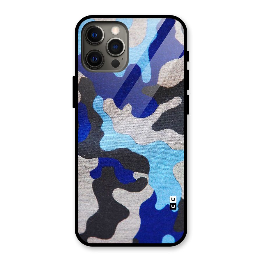 Rugged Camouflage Glass Back Case for iPhone 12 Pro Max