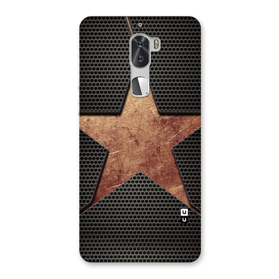 Rugged Gold Star Back Case for Coolpad Cool 1