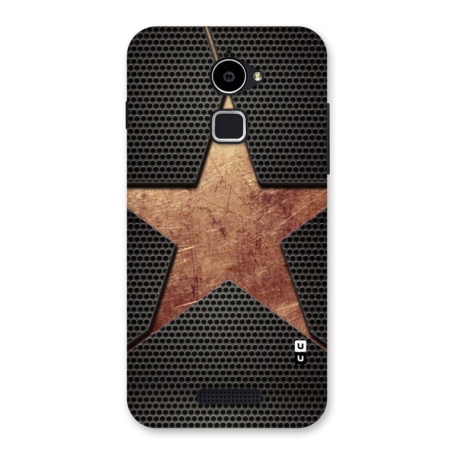 Rugged Gold Star Back Case for Coolpad Note 3 Lite