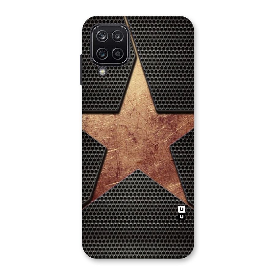 Rugged Gold Star Back Case for Galaxy A12