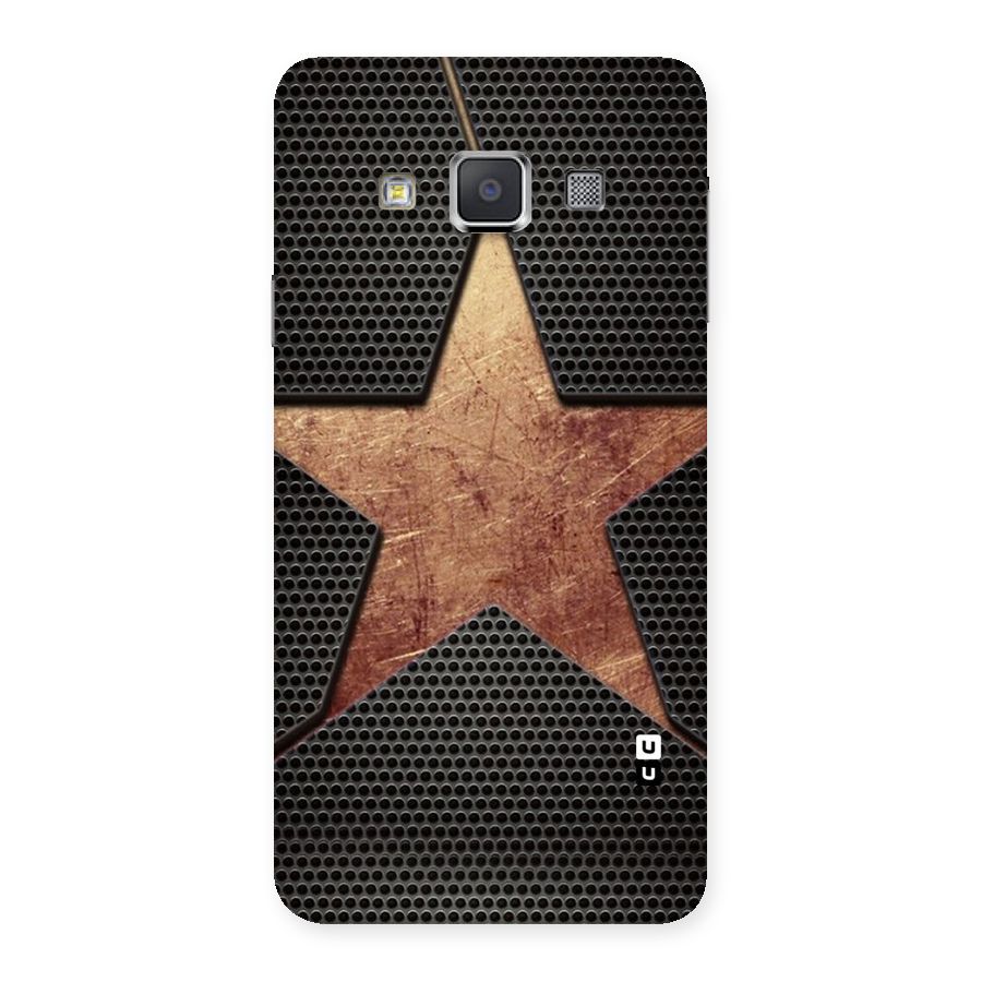 Rugged Gold Star Back Case for Galaxy A3