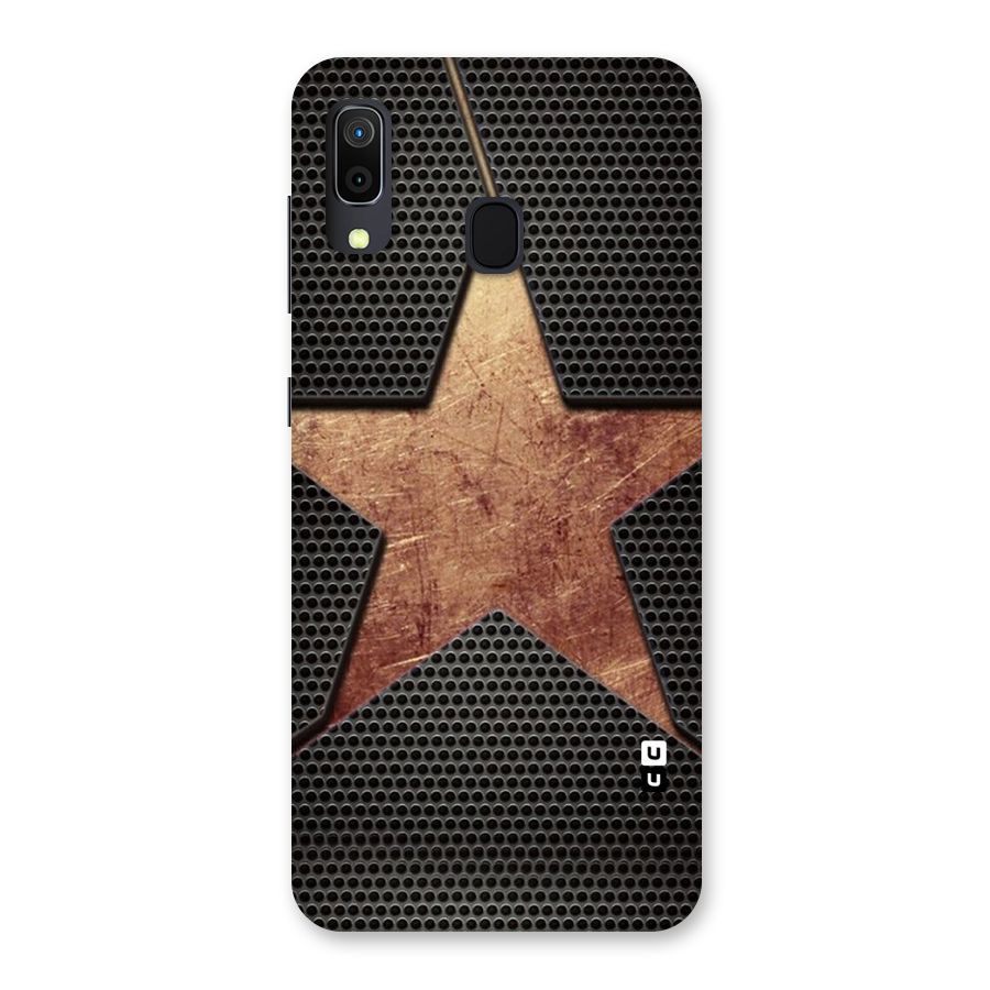 Rugged Gold Star Back Case for Galaxy A30