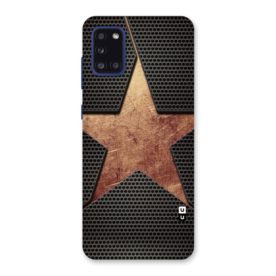 Rugged Gold Star Back Case for Galaxy A31