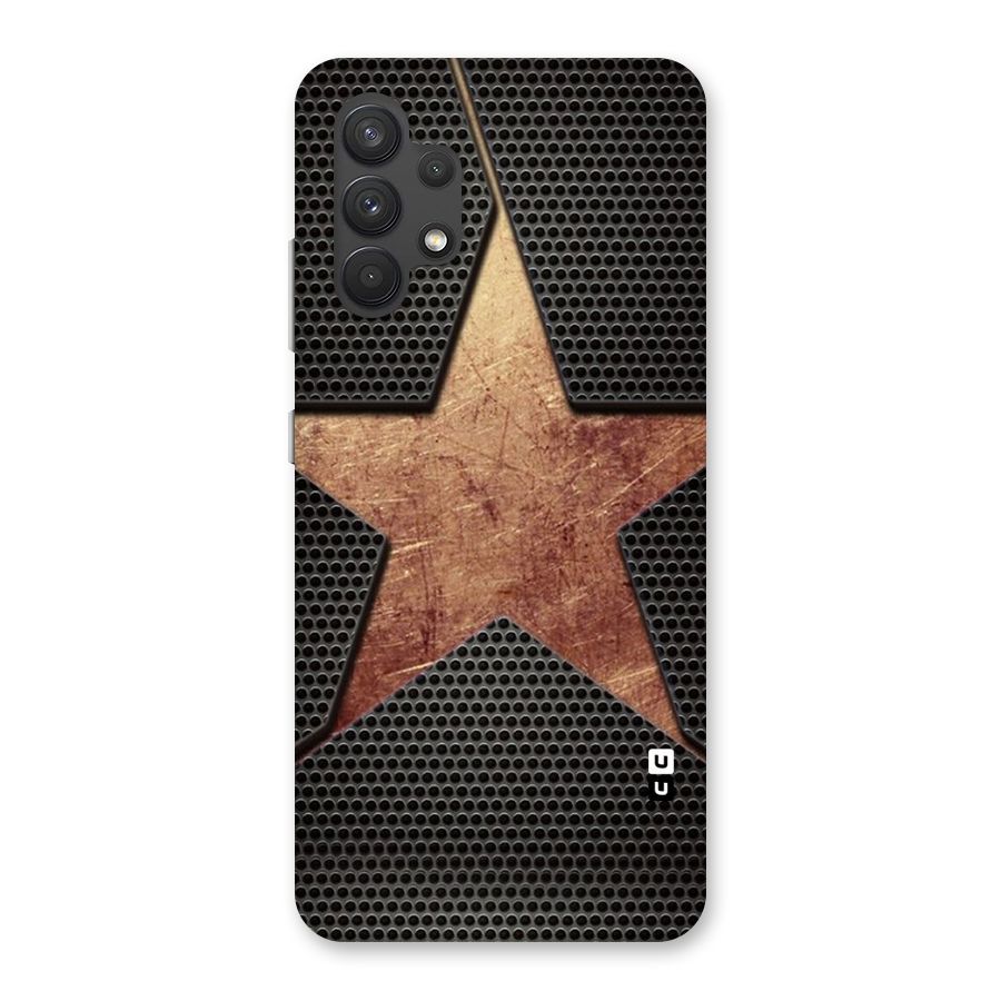 Rugged Gold Star Back Case for Galaxy A32