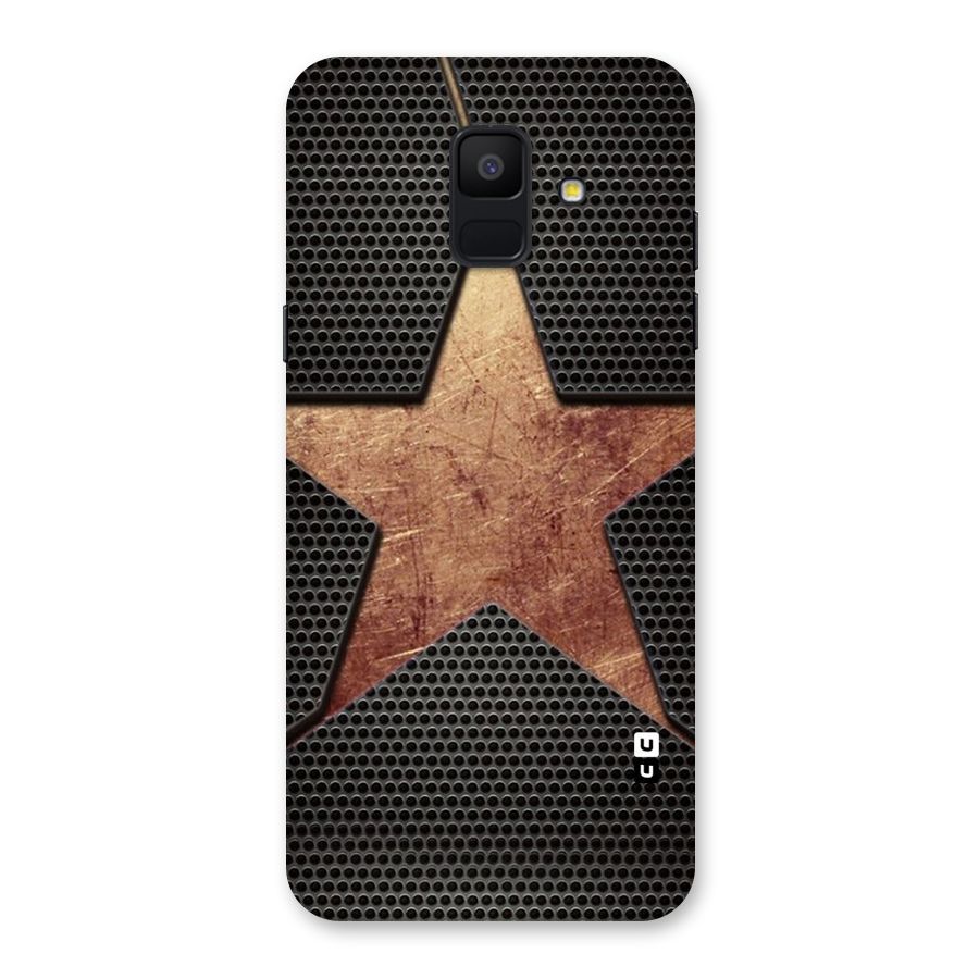 Rugged Gold Star Back Case for Galaxy A6 (2018)