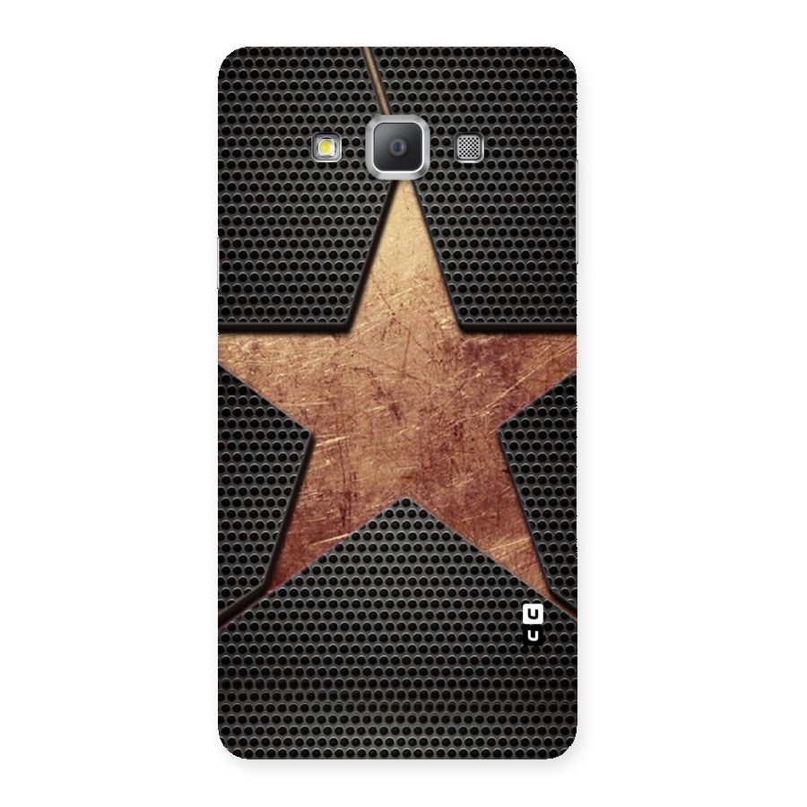 Rugged Gold Star Back Case for Galaxy A7