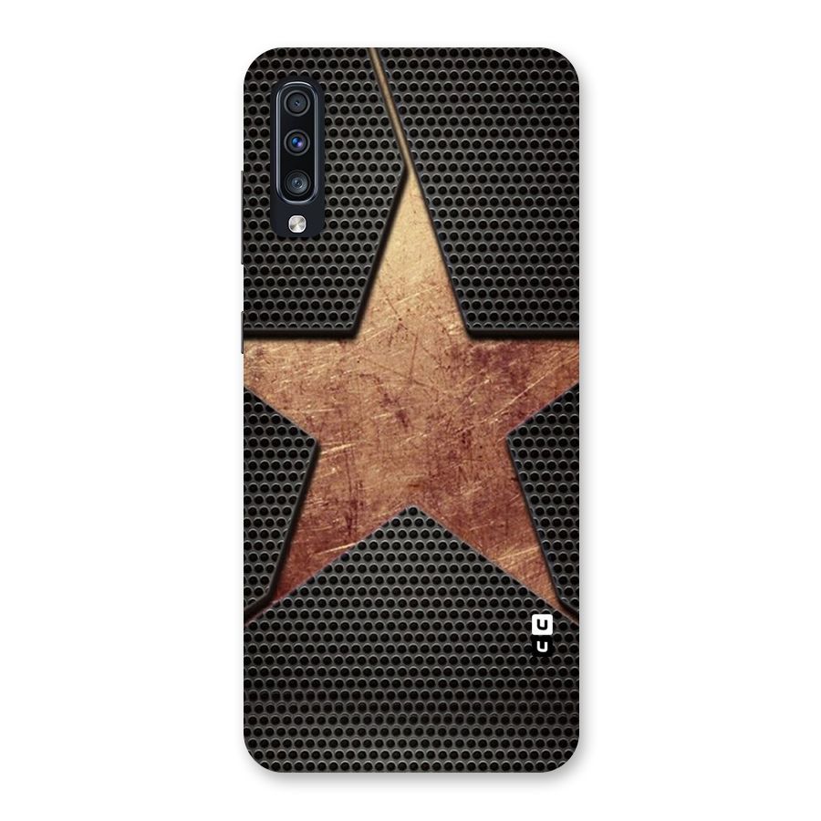 Rugged Gold Star Back Case for Galaxy A70s