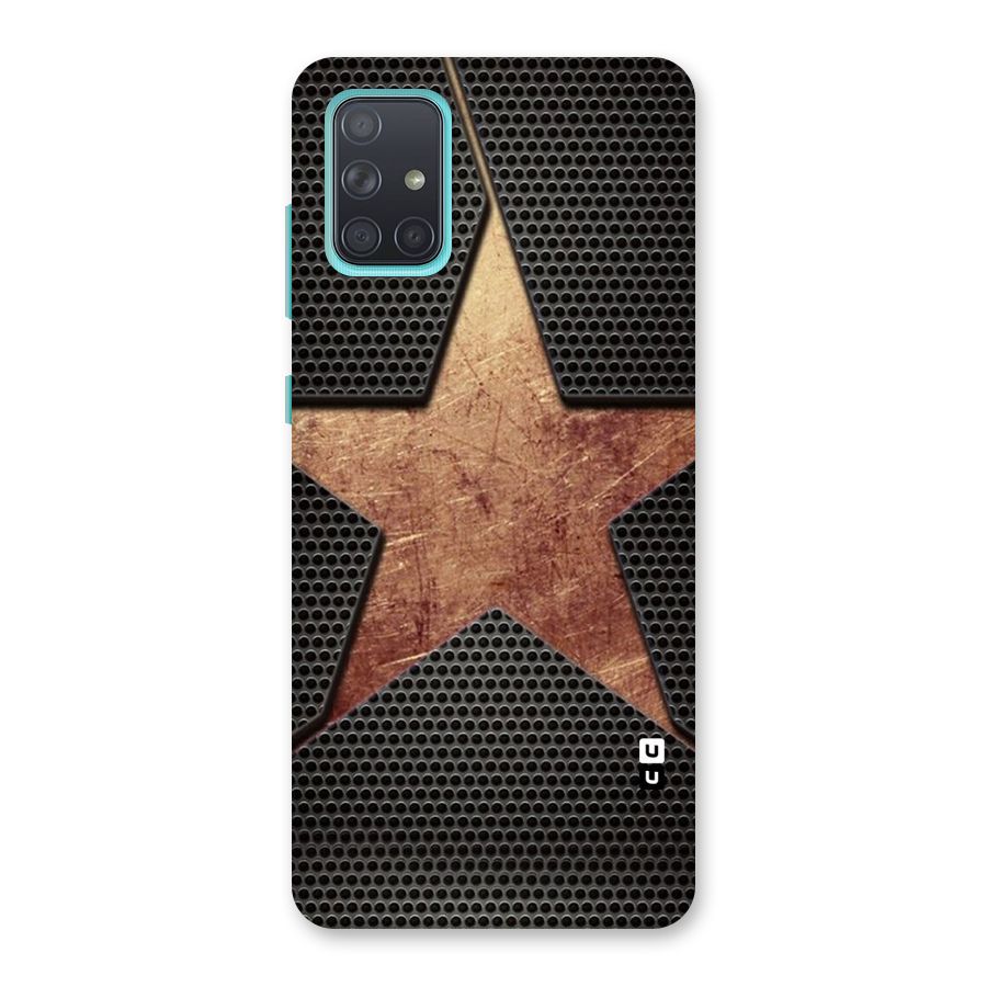 Rugged Gold Star Back Case for Galaxy A71