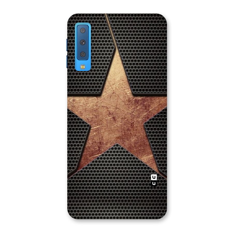 Rugged Gold Star Back Case for Galaxy A7 (2018)