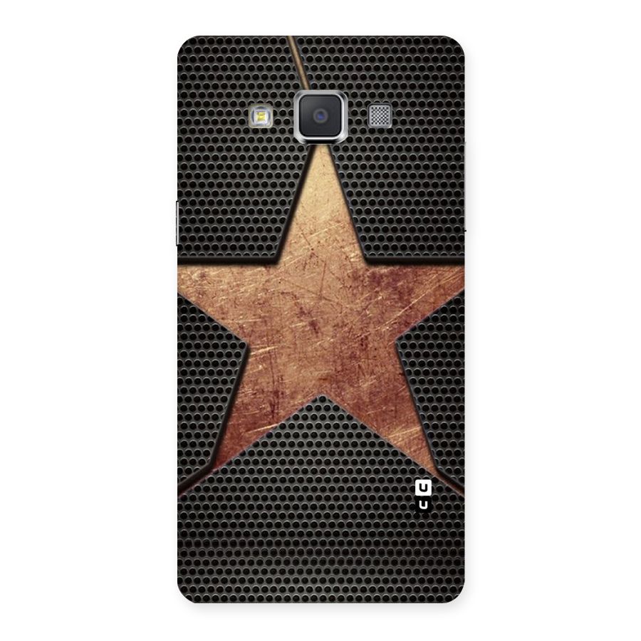 Rugged Gold Star Back Case for Galaxy Grand Max