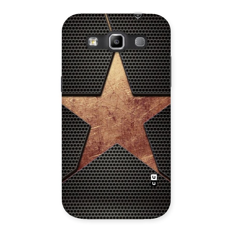 Rugged Gold Star Back Case for Galaxy Grand Quattro