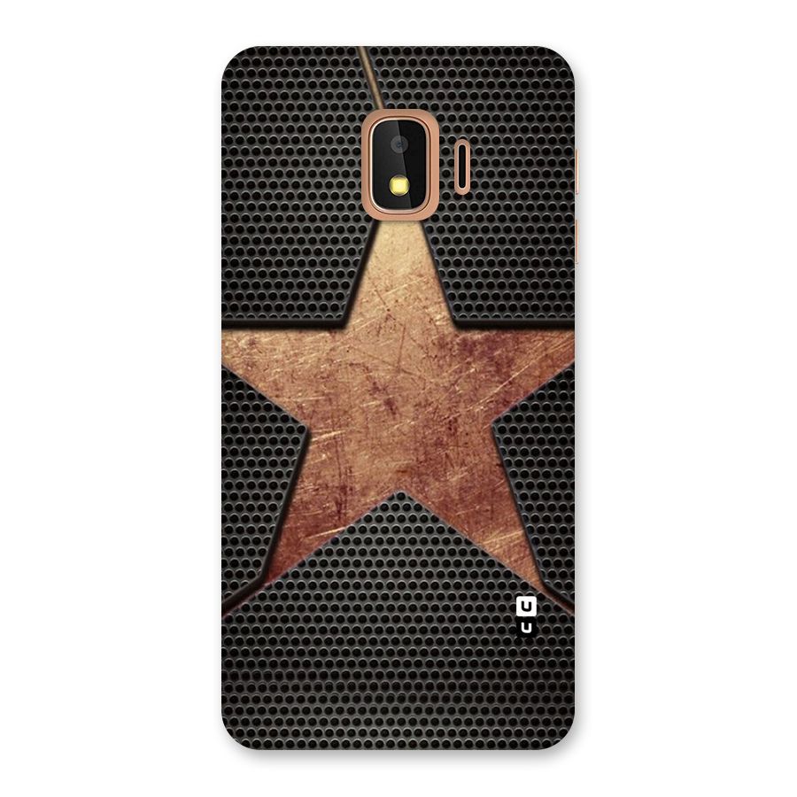 Rugged Gold Star Back Case for Galaxy J2 Core
