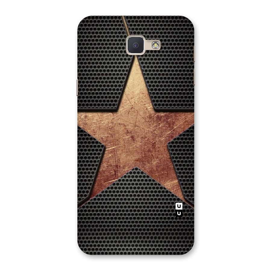 Rugged Gold Star Back Case for Galaxy J5 Prime