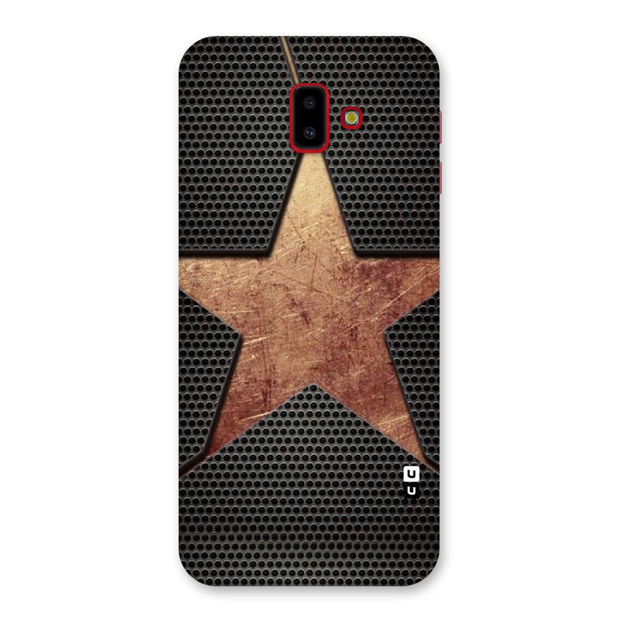 Rugged Gold Star Back Case for Galaxy J6 Plus