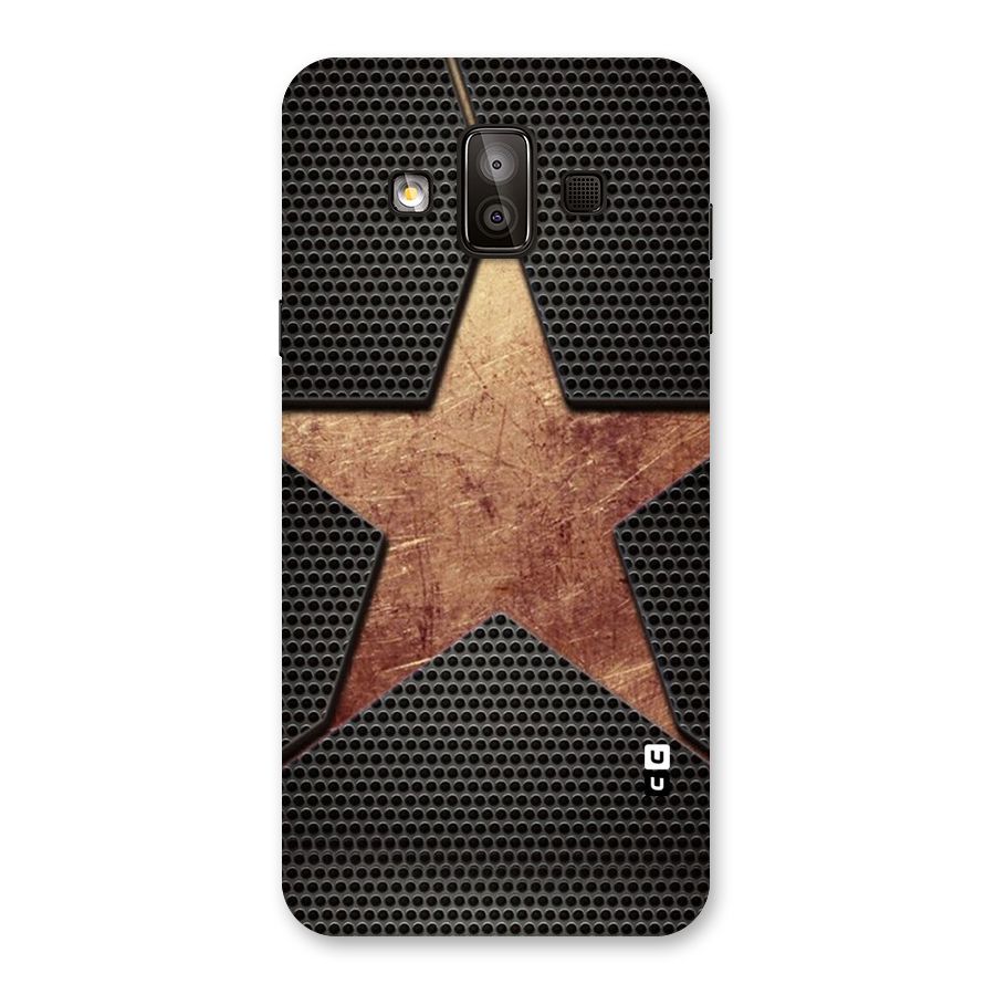 Rugged Gold Star Back Case for Galaxy J7 Duo