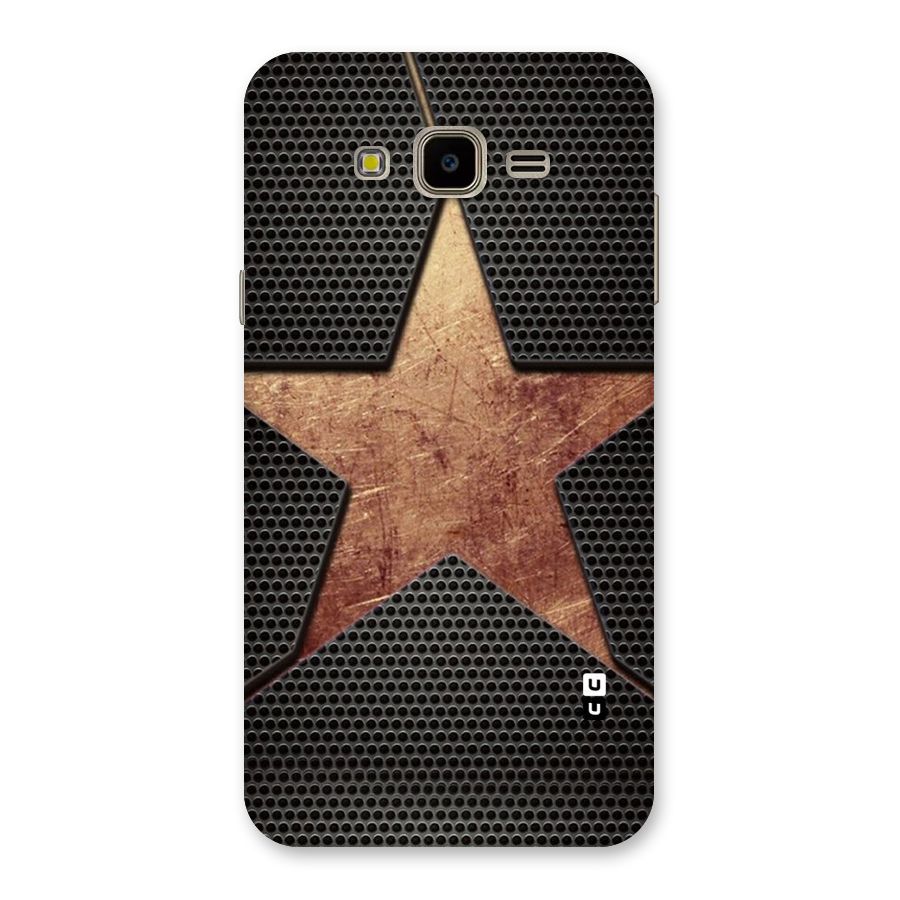 Rugged Gold Star Back Case for Galaxy J7 Nxt
