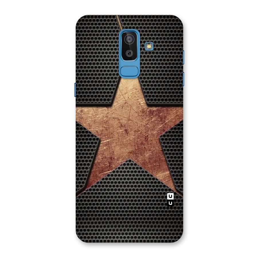 Rugged Gold Star Back Case for Galaxy J8