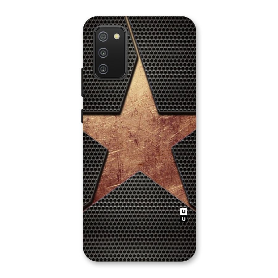Rugged Gold Star Back Case for Galaxy M02s