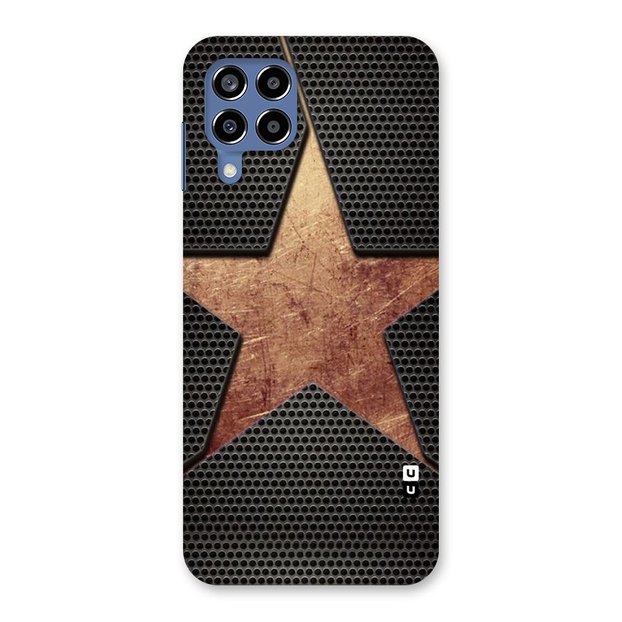 Rugged Gold Star Back Case for Galaxy M53 5G