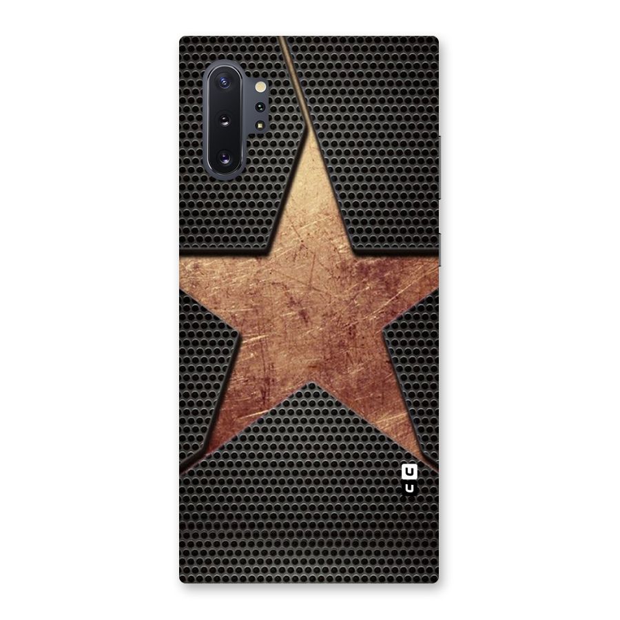 Rugged Gold Star Back Case for Galaxy Note 10 Plus