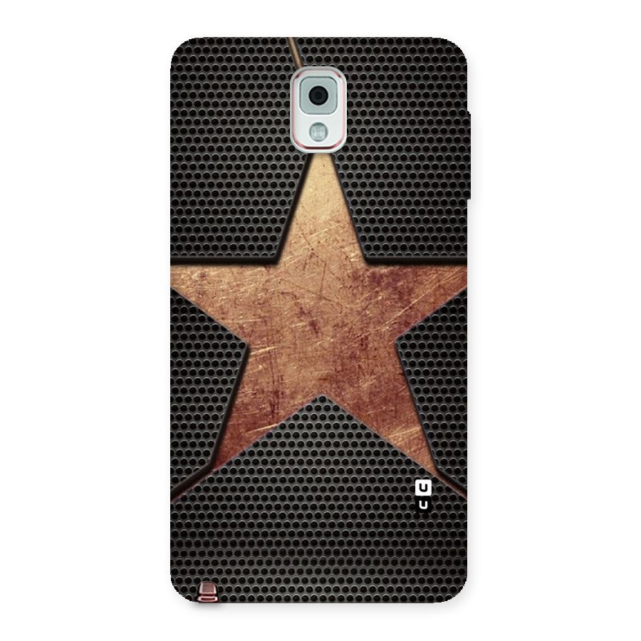 Rugged Gold Star Back Case for Galaxy Note 3