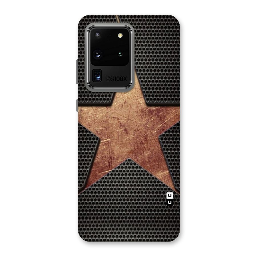 Rugged Gold Star Back Case for Galaxy S20 Ultra