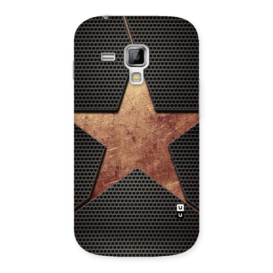 Rugged Gold Star Back Case for Galaxy S Duos