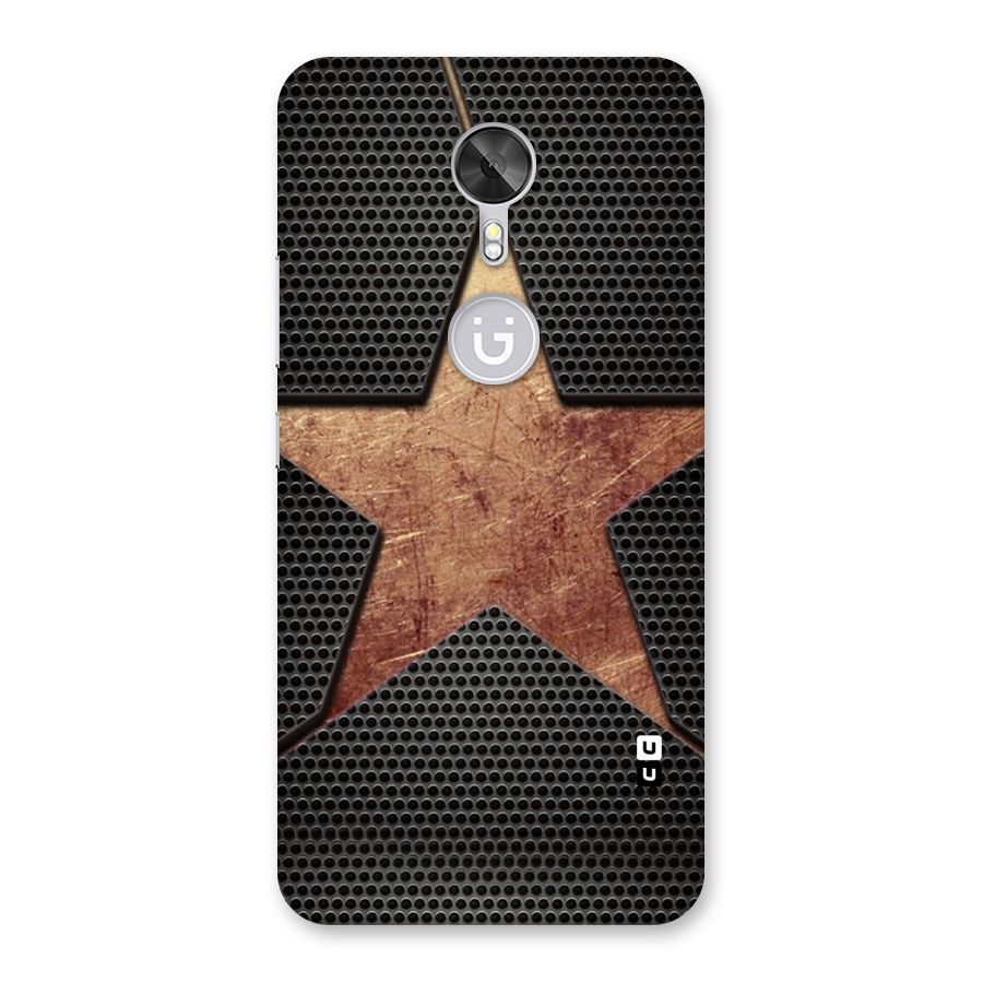 Rugged Gold Star Back Case for Gionee A1