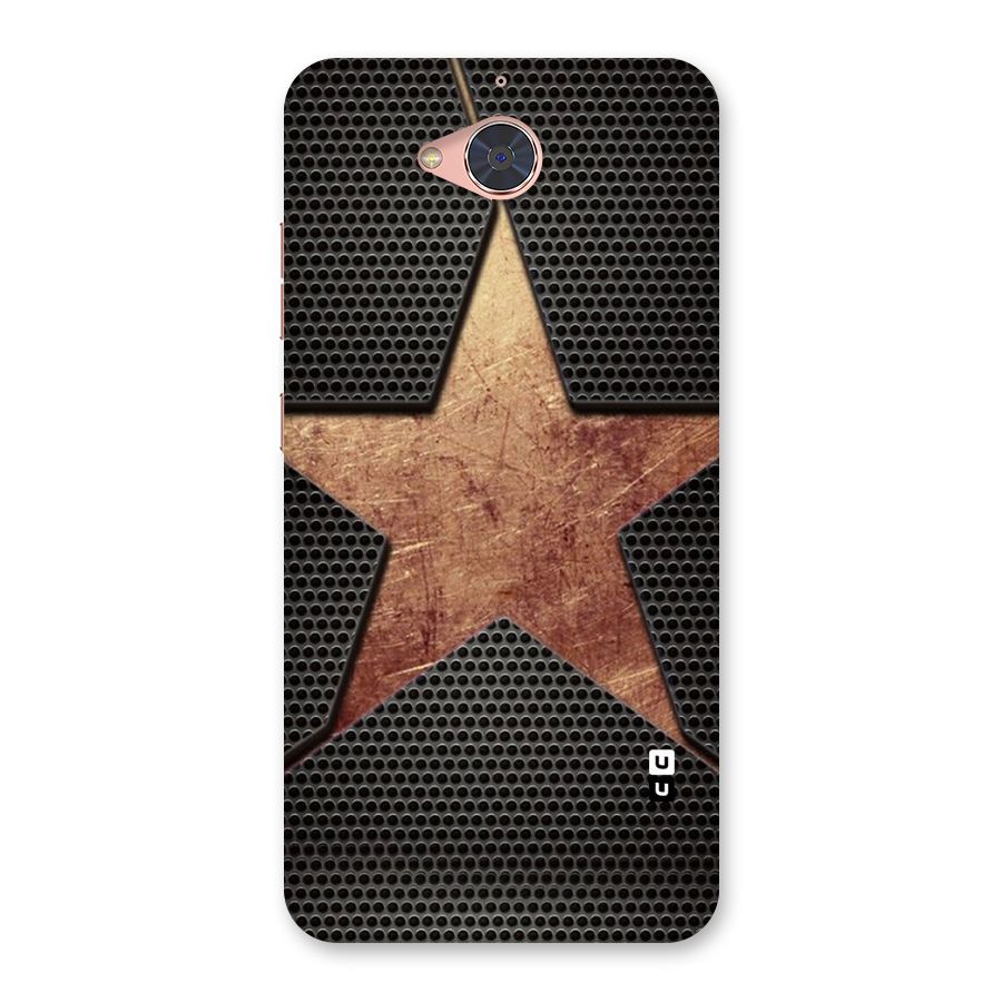 Rugged Gold Star Back Case for Gionee S6 Pro
