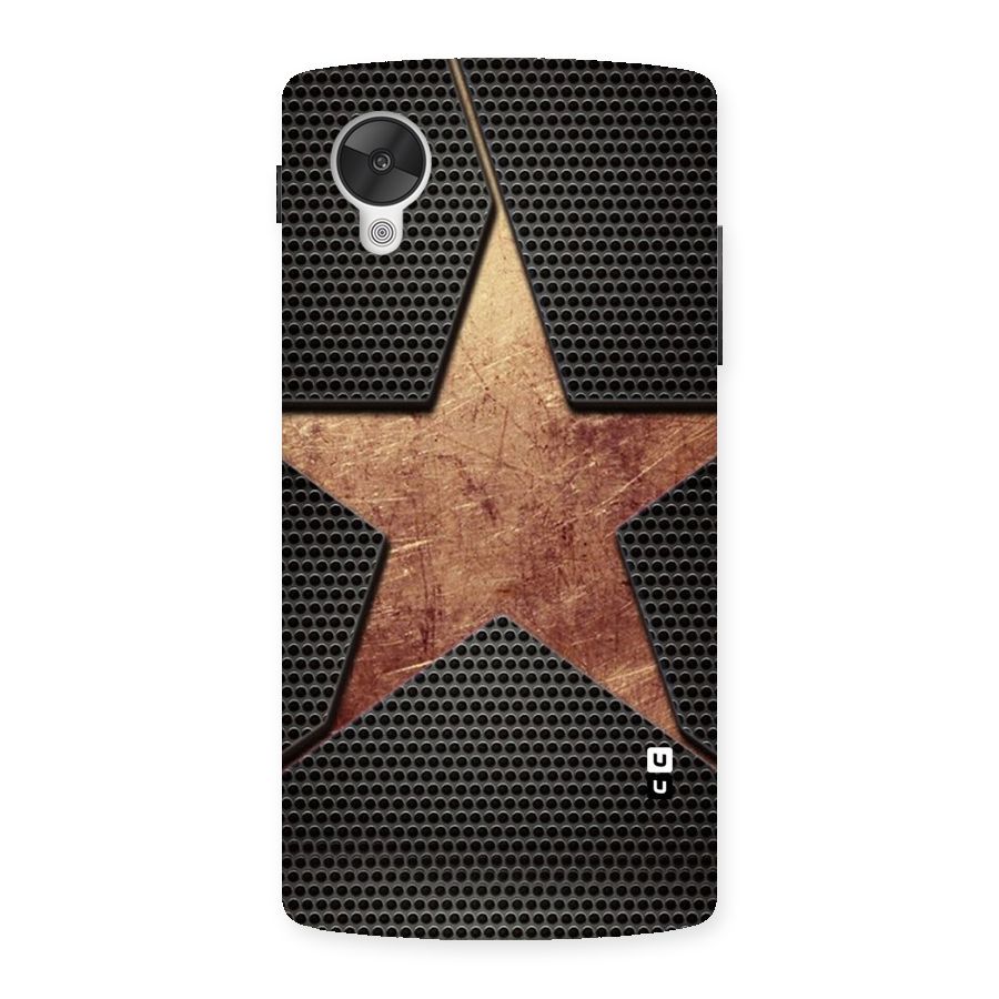 Rugged Gold Star Back Case for Google Nexsus 5