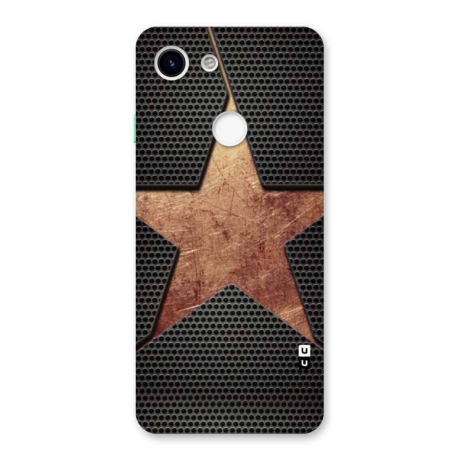 Rugged Gold Star Back Case for Google Pixel 3