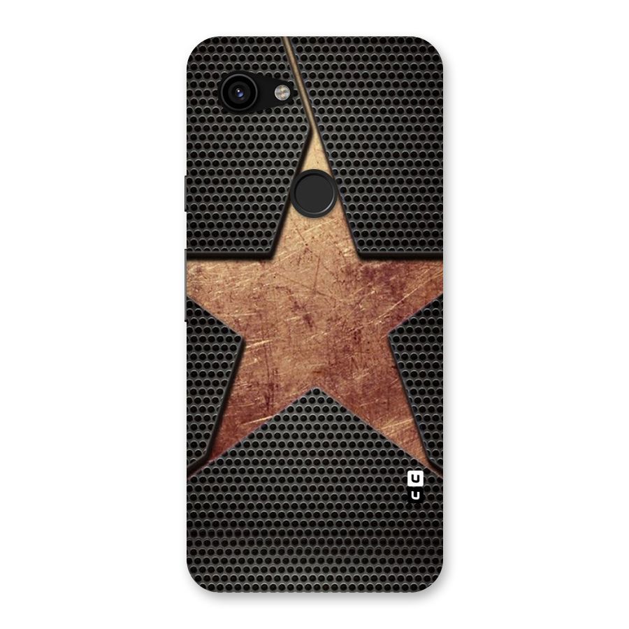 Rugged Gold Star Back Case for Google Pixel 3a