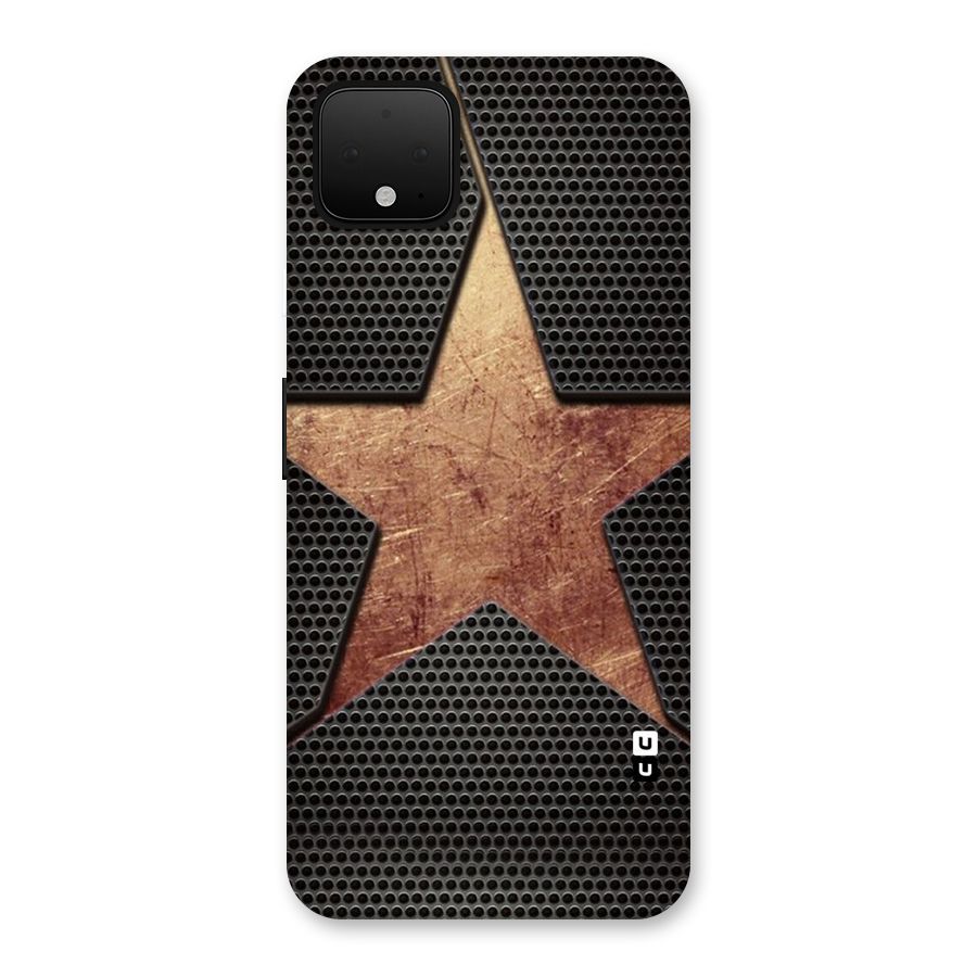 Rugged Gold Star Back Case for Google Pixel 4 XL