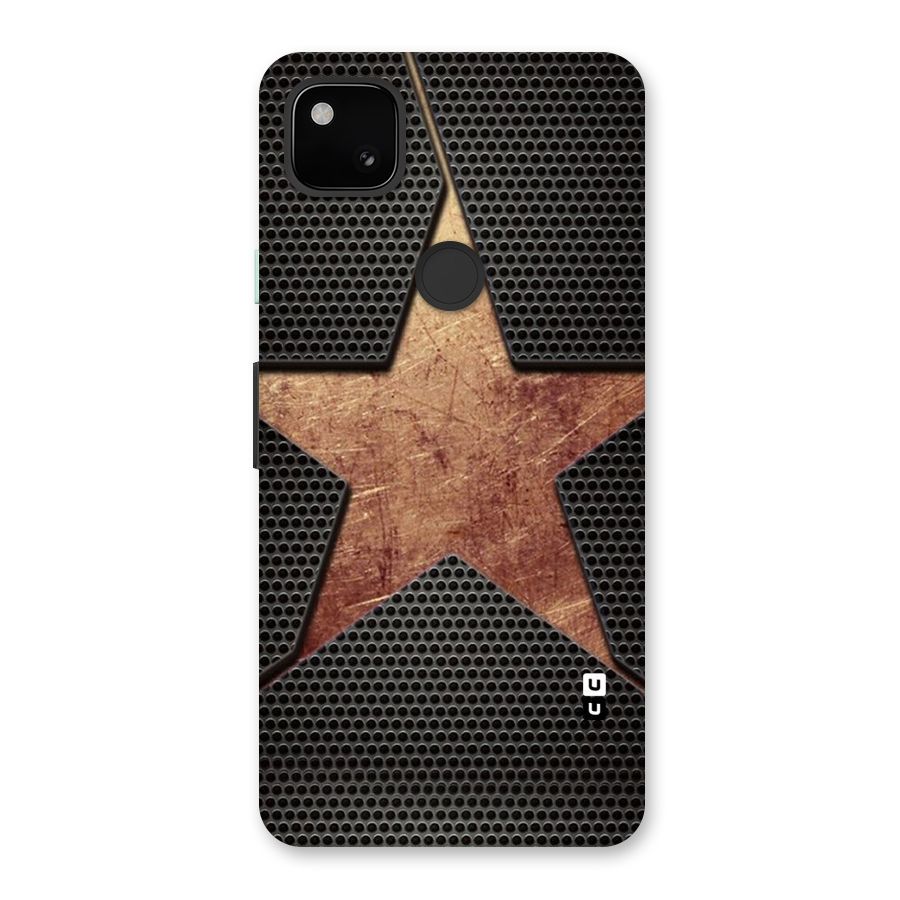 Rugged Gold Star Back Case for Google Pixel 4a