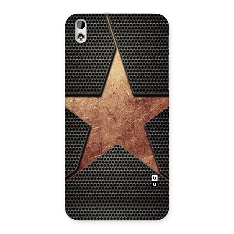 Rugged Gold Star Back Case for HTC Desire 816s