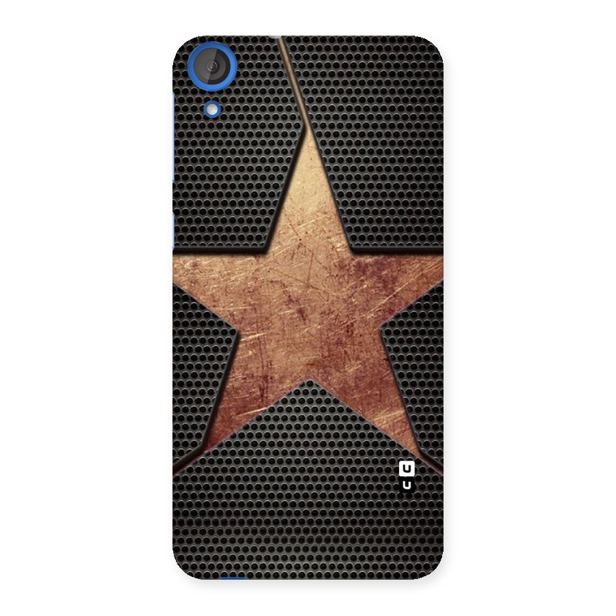 Rugged Gold Star Back Case for HTC Desire 820s