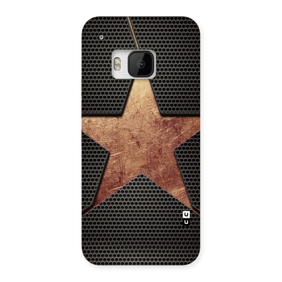 Rugged Gold Star Back Case for HTC One M9