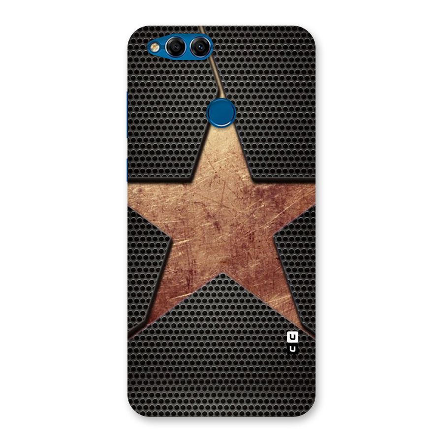 Rugged Gold Star Back Case for Honor 7X
