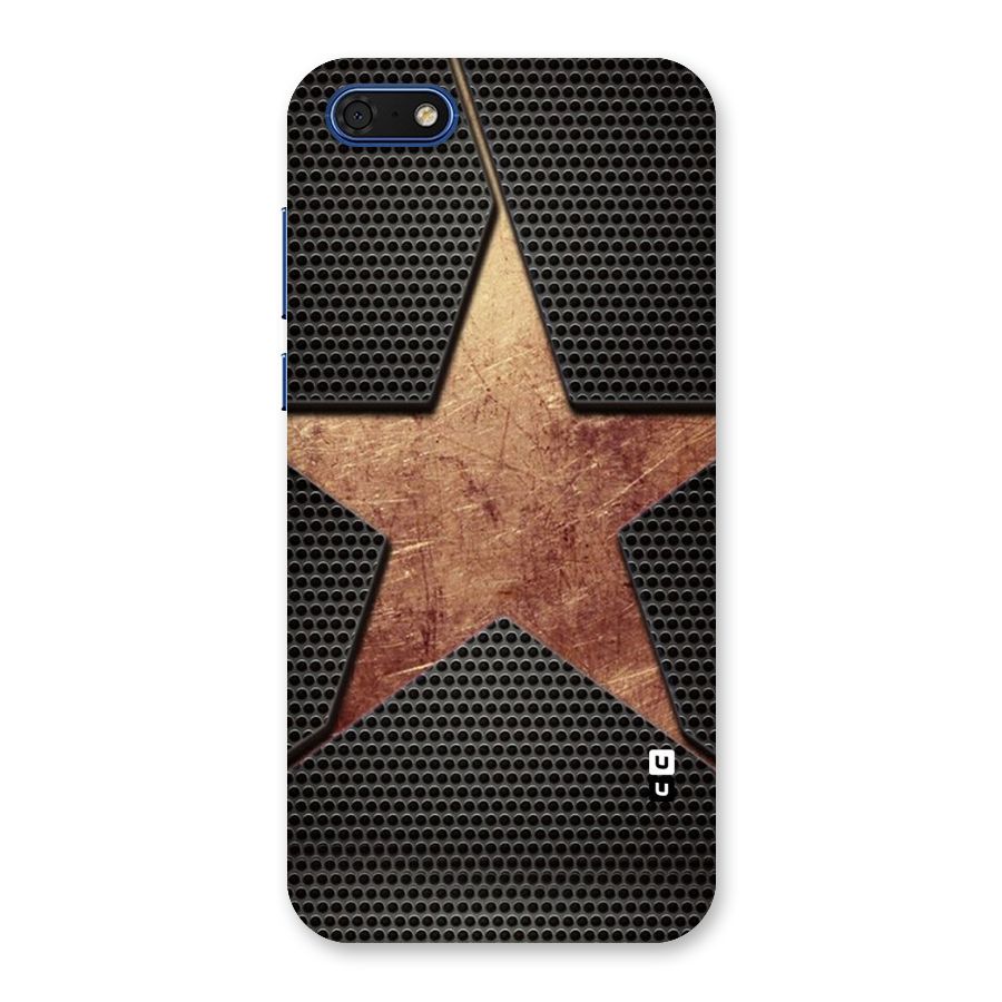 Rugged Gold Star Back Case for Honor 7s