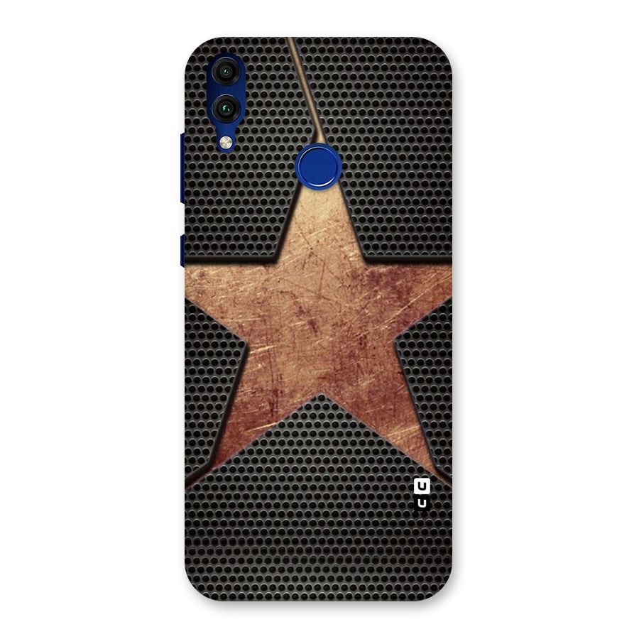 Rugged Gold Star Back Case for Honor 8C