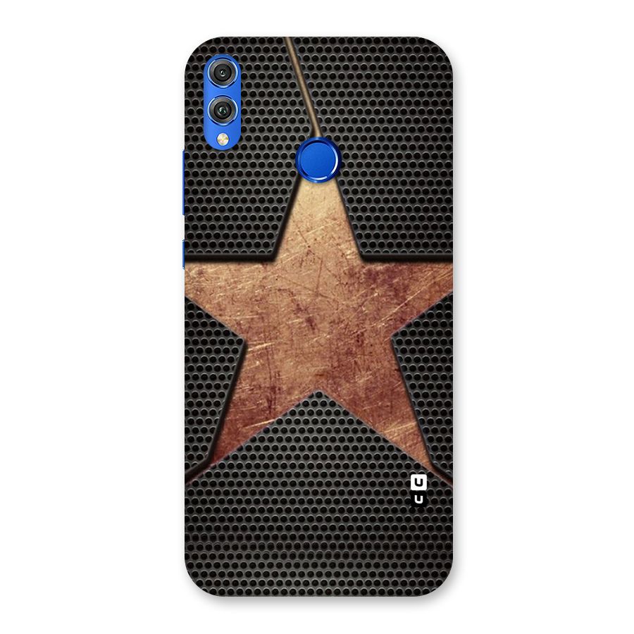 Rugged Gold Star Back Case for Honor 8X