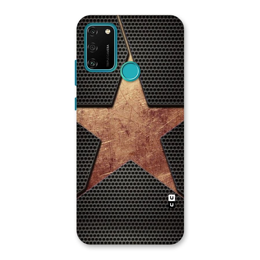 Rugged Gold Star Back Case for Honor 9A