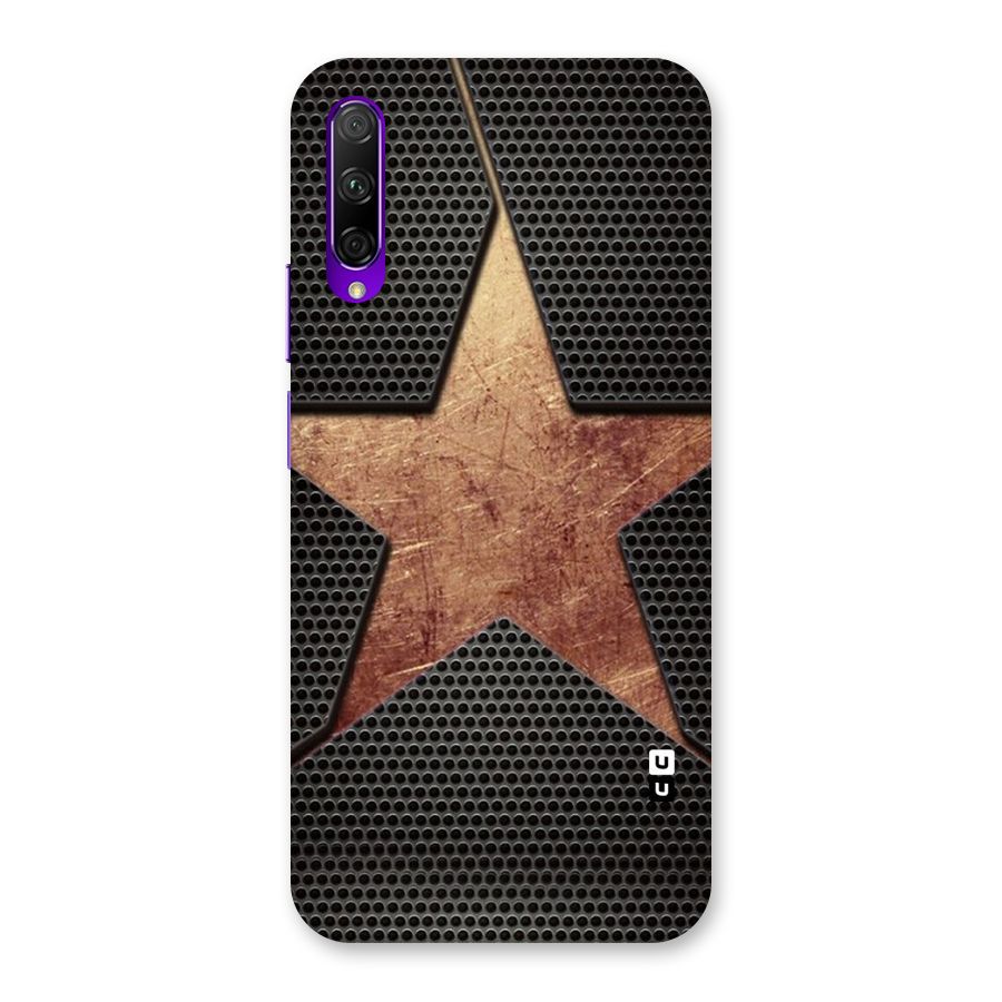 Rugged Gold Star Back Case for Honor 9X Pro