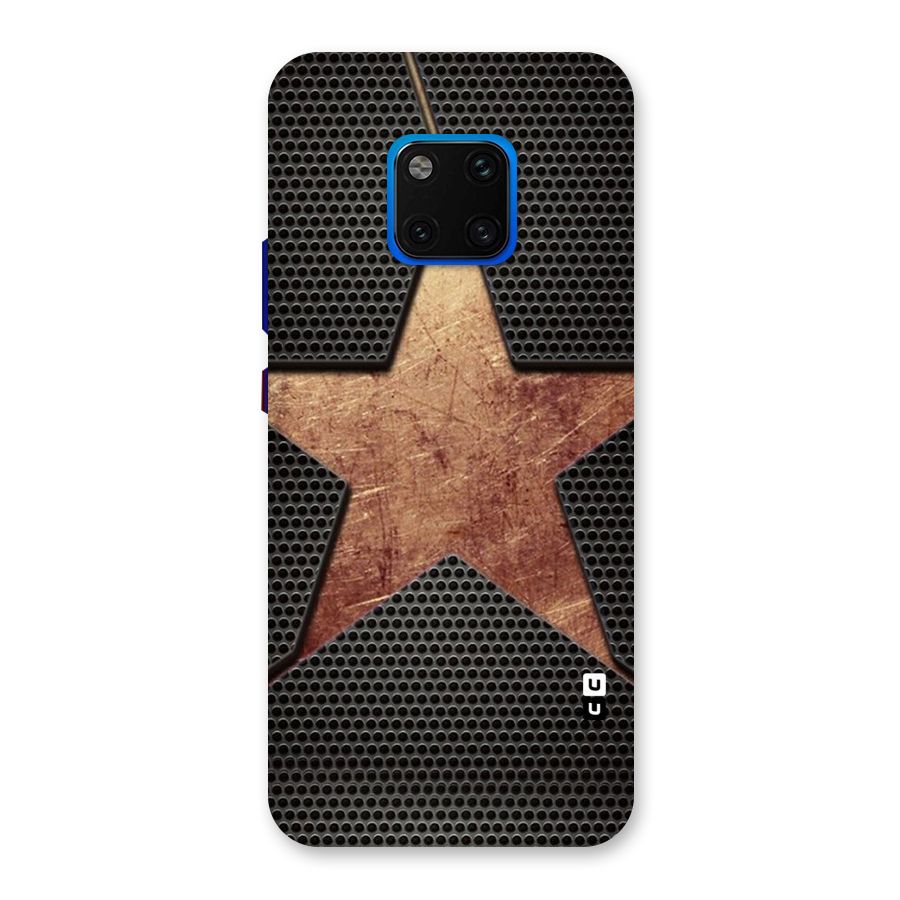 Rugged Gold Star Back Case for Huawei Mate 20 Pro
