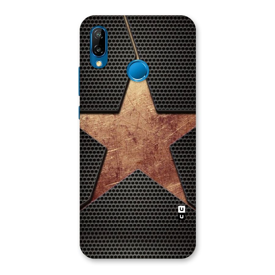 Rugged Gold Star Back Case for Huawei P20 Lite